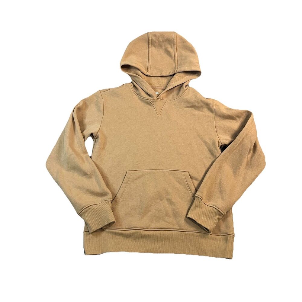 All in Motion Tan Pullover Hoodie Sweatshirt Thumbholes Girls Youth Size 10/12 L